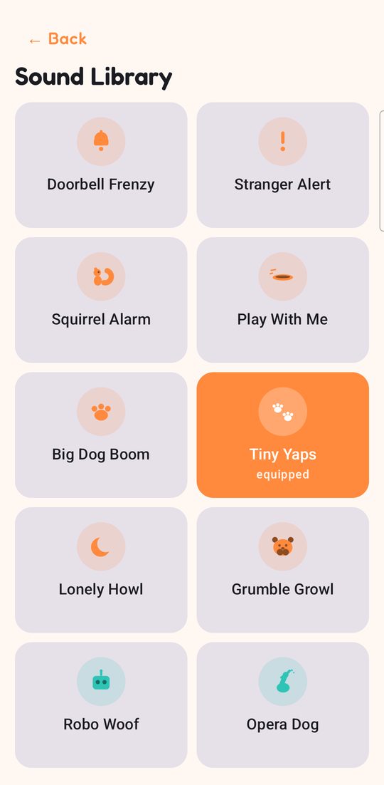 The sound library of ten barks